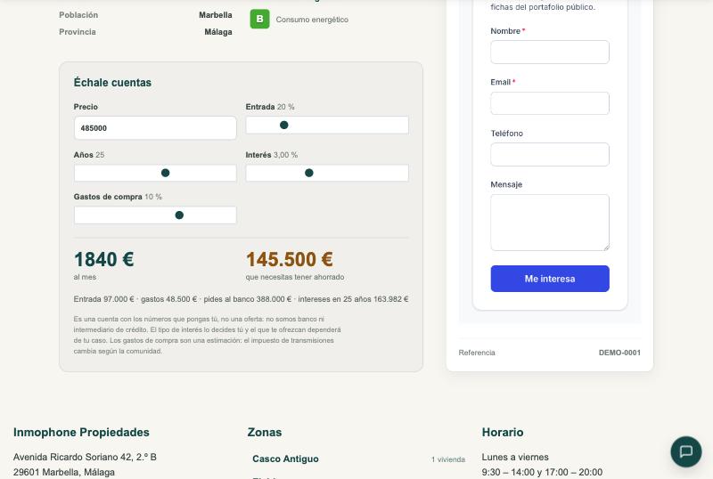 La calculadora de hipoteca